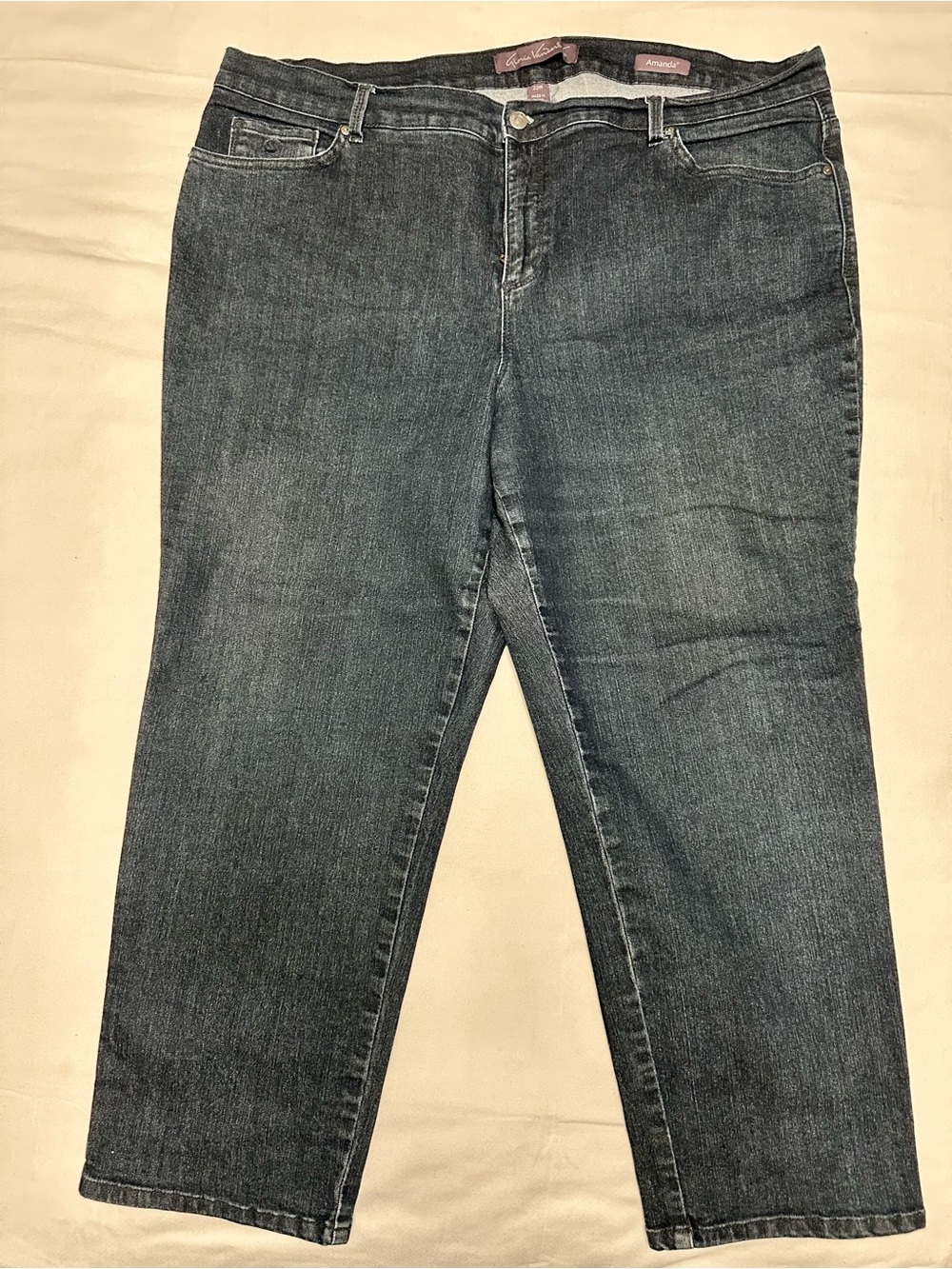 Gloria Vanderbilt Amanda Classic Dark Wash Jeans - 22W